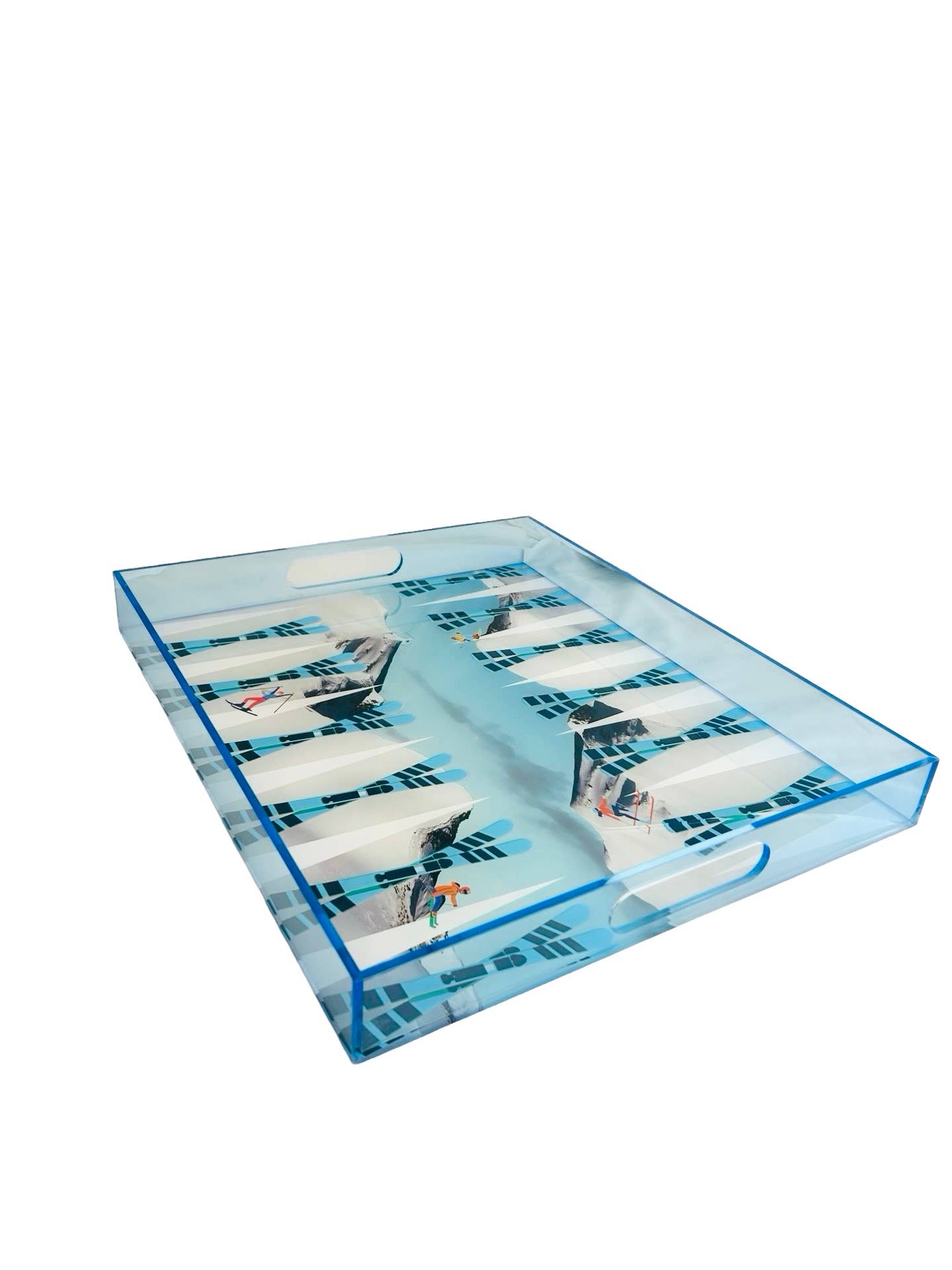 Game - Backgammon Tray - Skiing