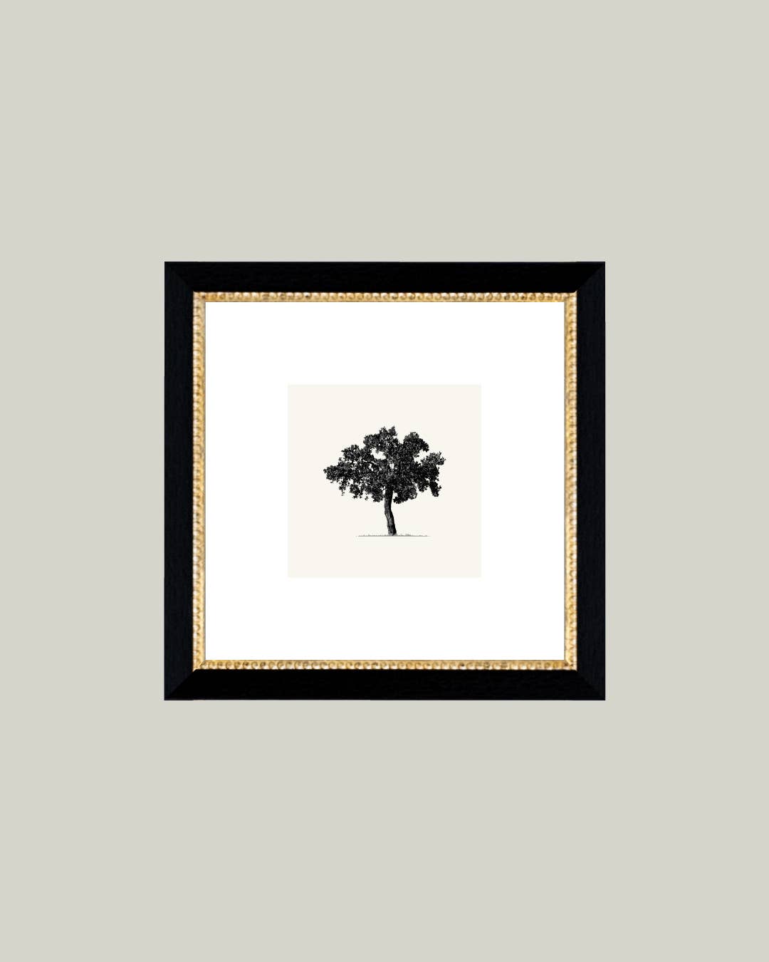 Tree Framed Antique Art: 15x15