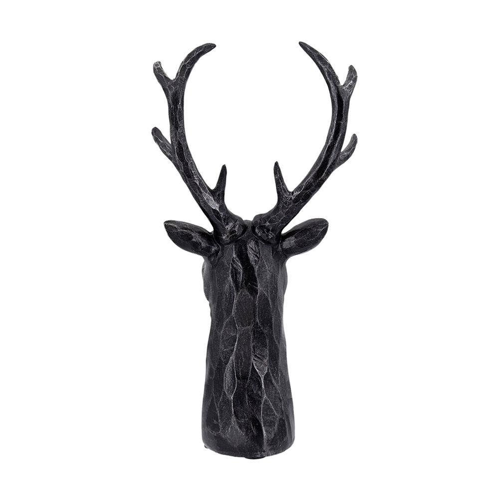 Darby 8-Point Deer Head Black