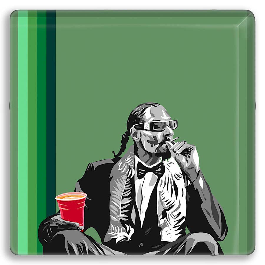 Dog At The Lounge Coaster