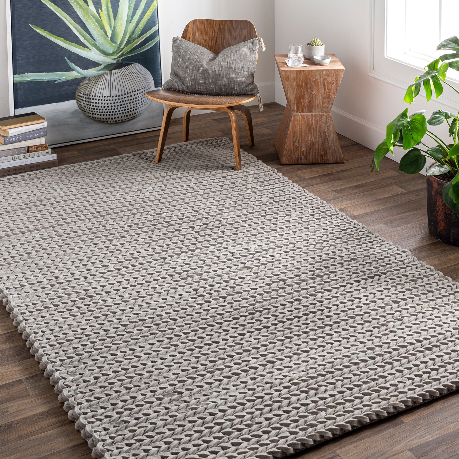 Anchorage Cable Knit Area Rug