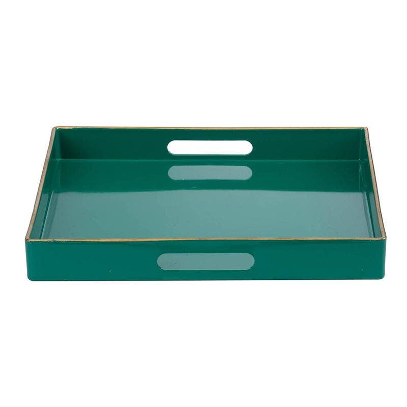 Mimosa Square Tray,Turquoise