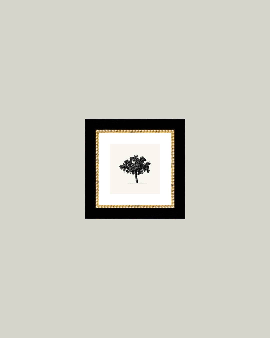 Tree Framed Antique Art: 15x15