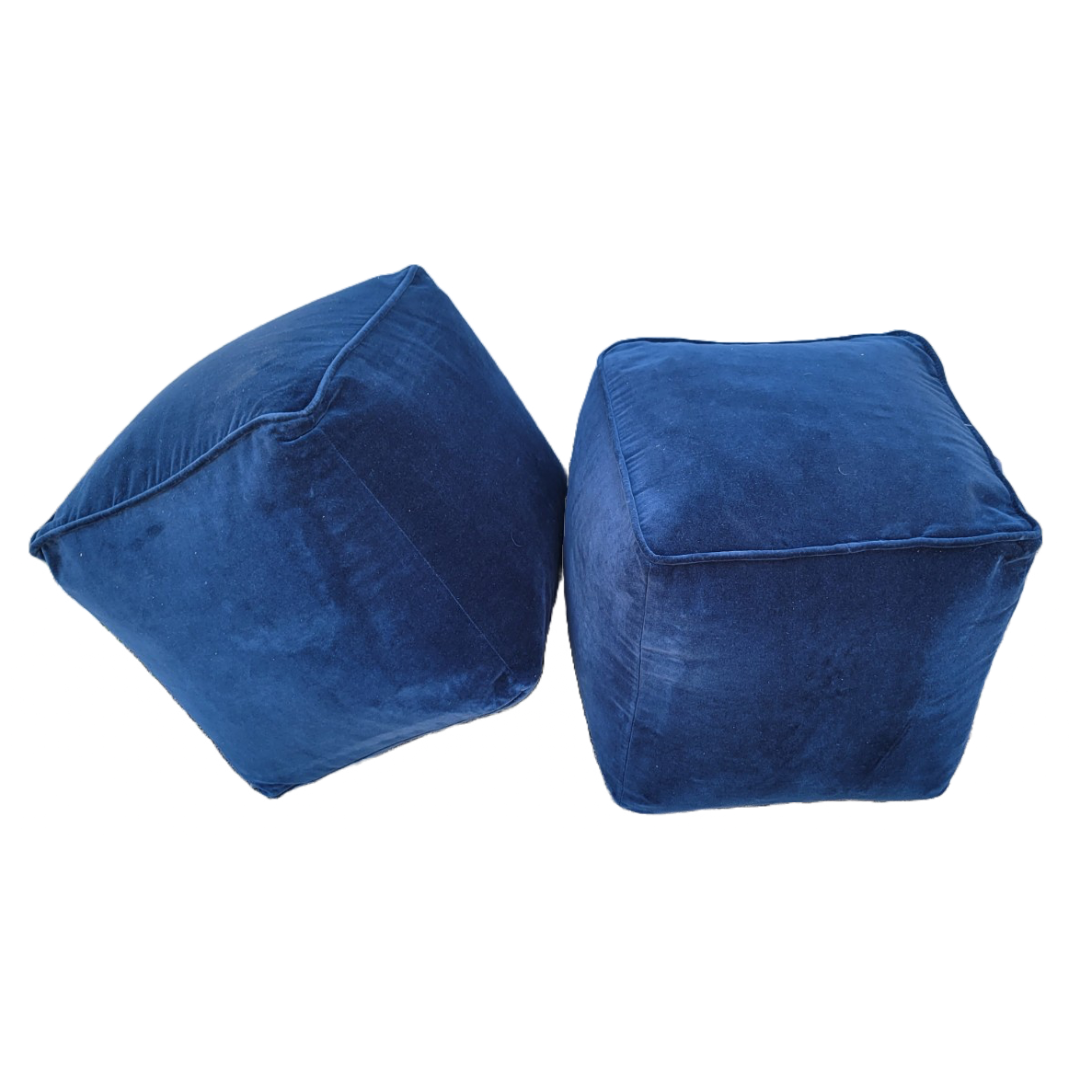 Velvet Pouf