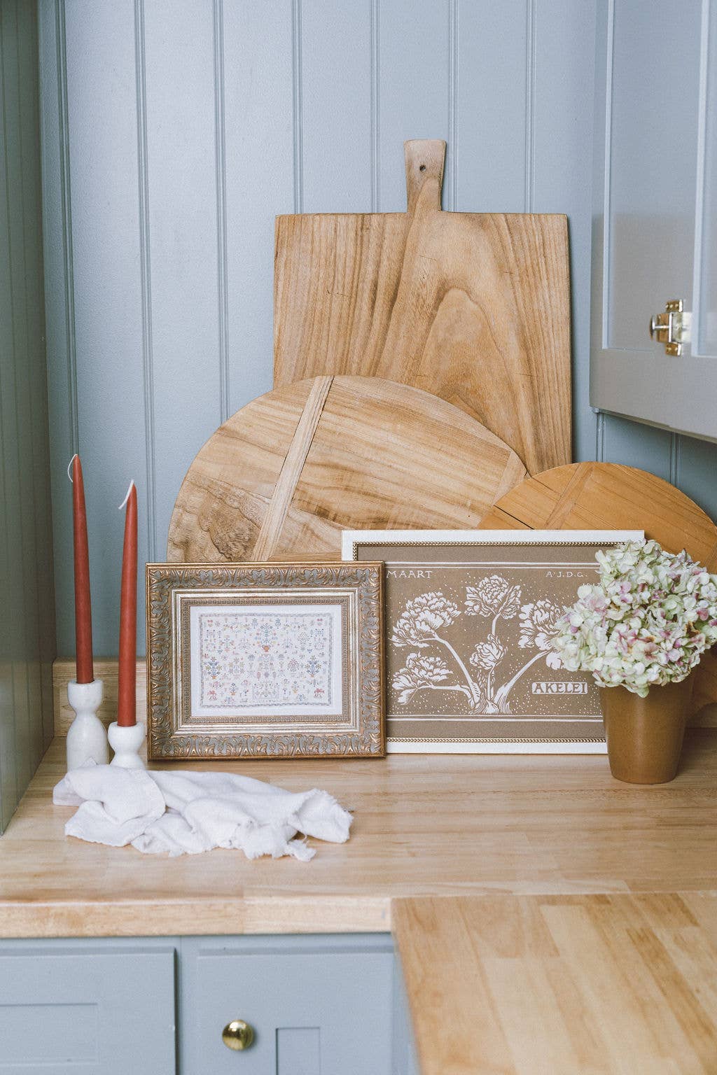 Maart Blossoms Framed Antique Art