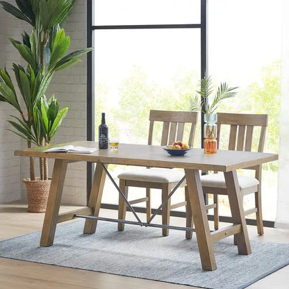 Modern Farmhouse Wood Dining Table