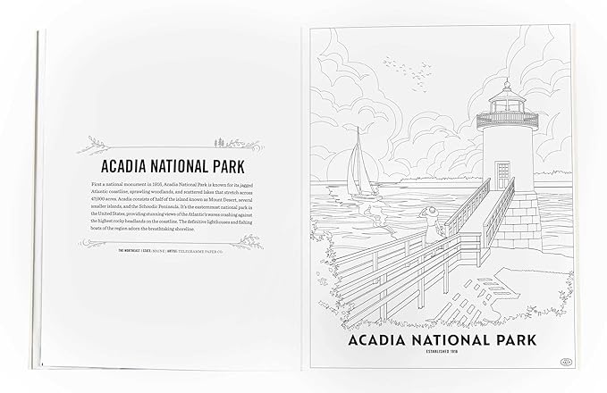 Art of the National Parks: Coloring Book