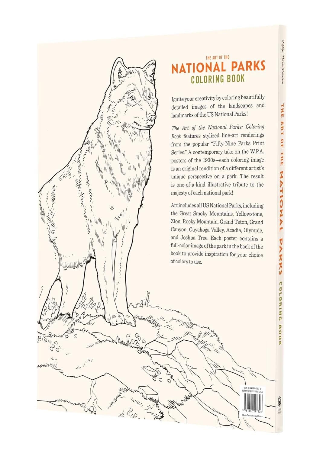 Art of the National Parks: Coloring Book