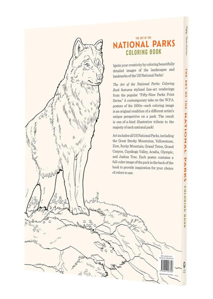 Art of the National Parks: Coloring Book