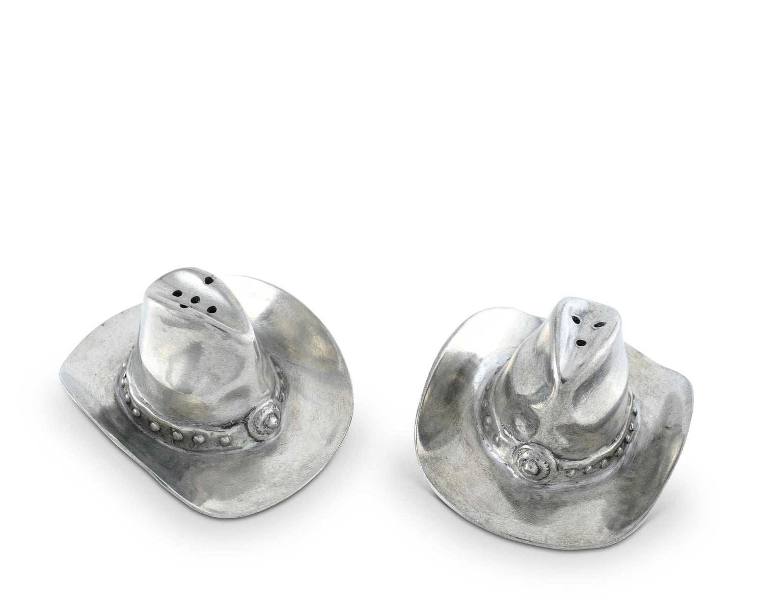 Pewter Cowboy Hat Salt &amp; Pepper Set