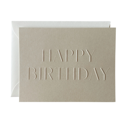 Happy Birthday No. 10: Sand / Single Card