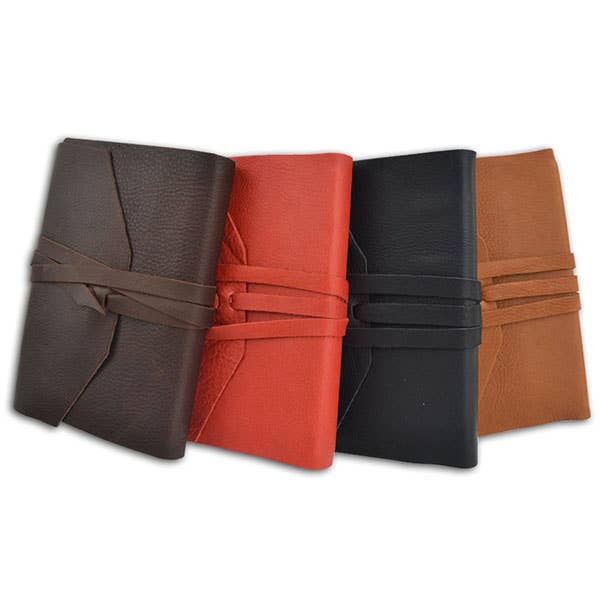Leather Wrap Journal - Tan