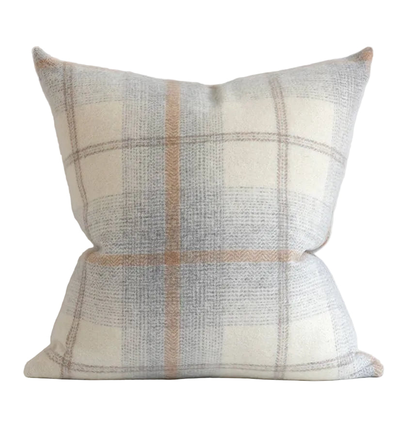 Awenda Alpaca Plaid Pillow