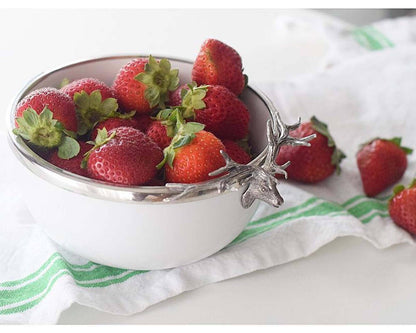 Elk Head Stoneware Bowl