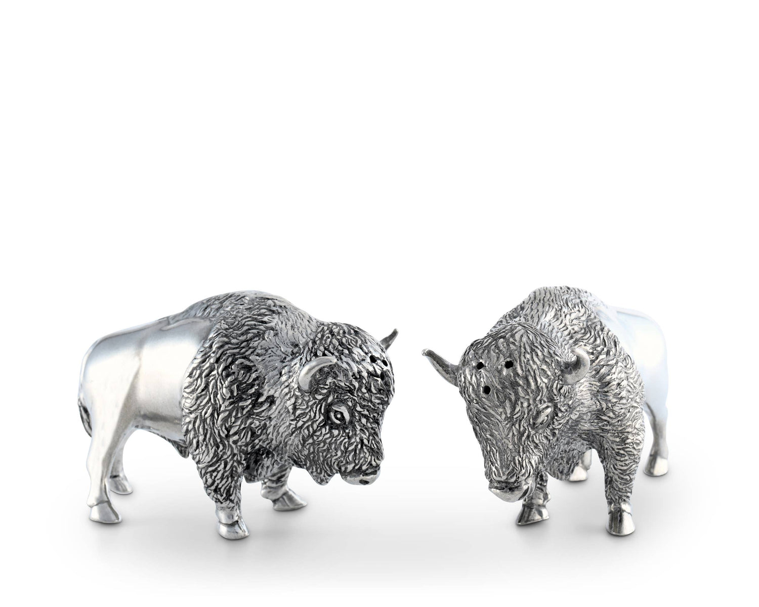 Pewter Bison Salt &amp; Pepper Set