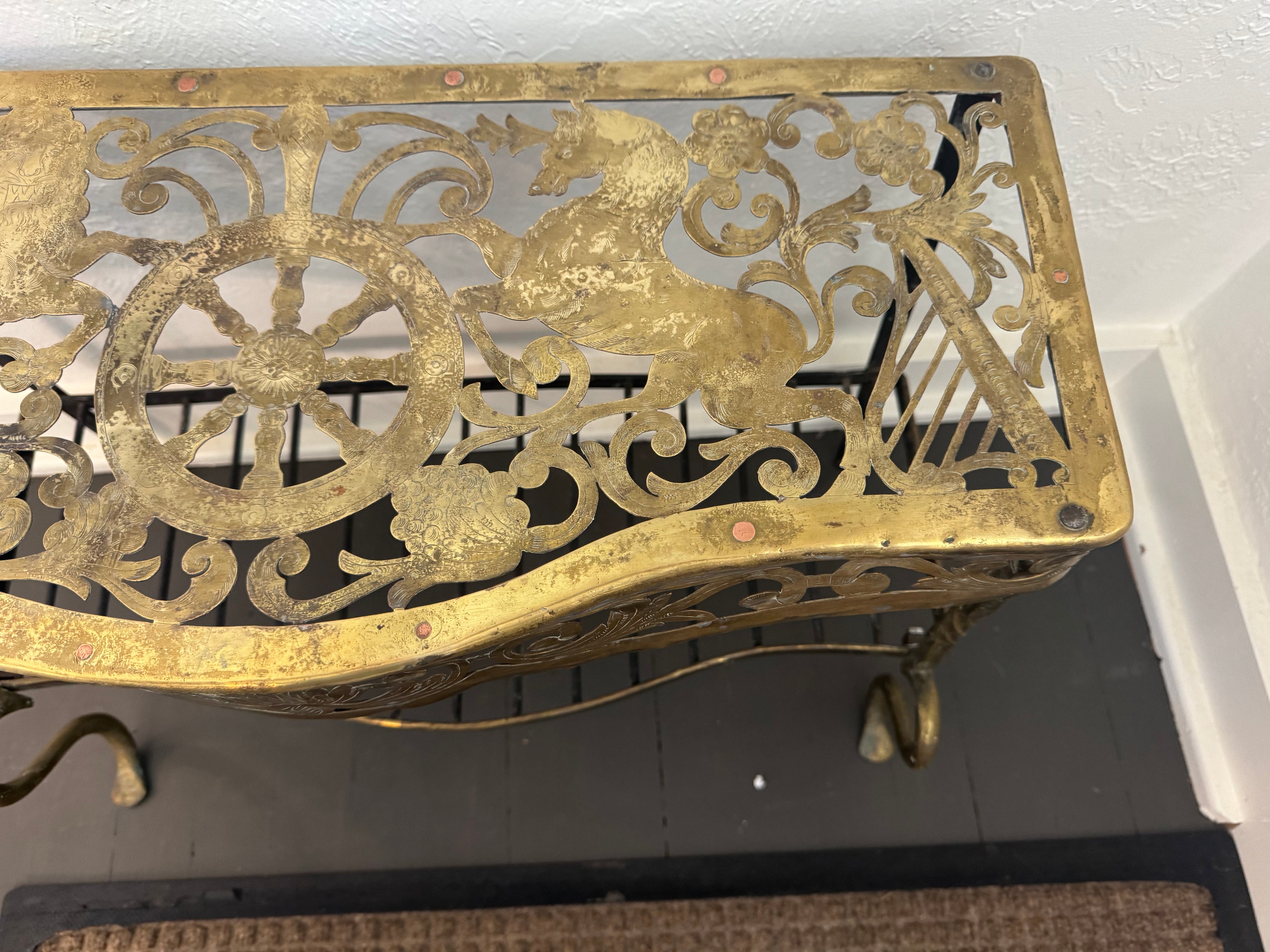 Brass Fireplace Trivet