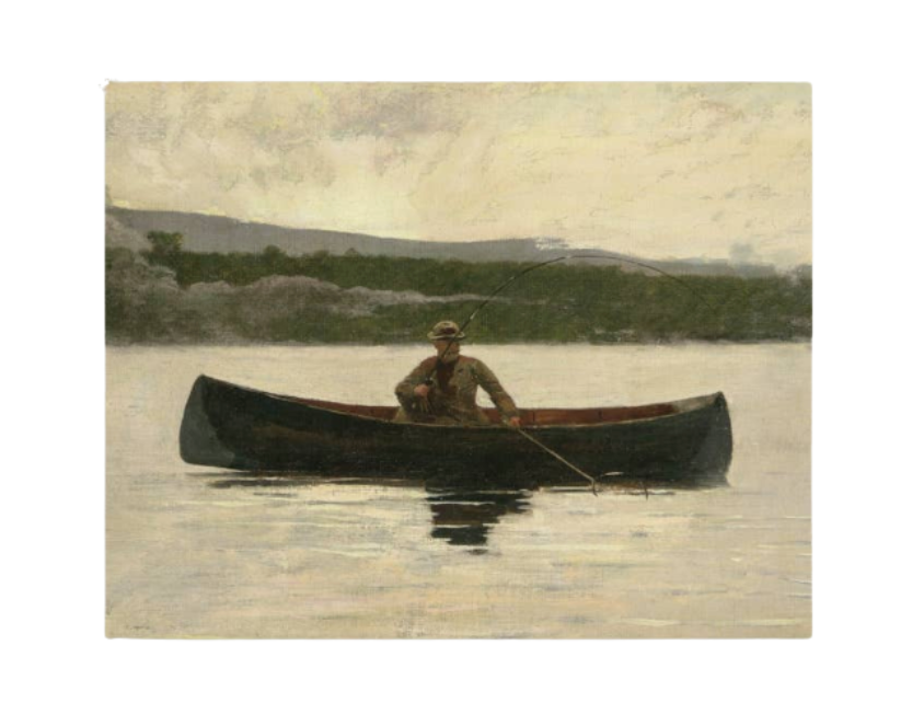 Fisherman Antique Artist Board