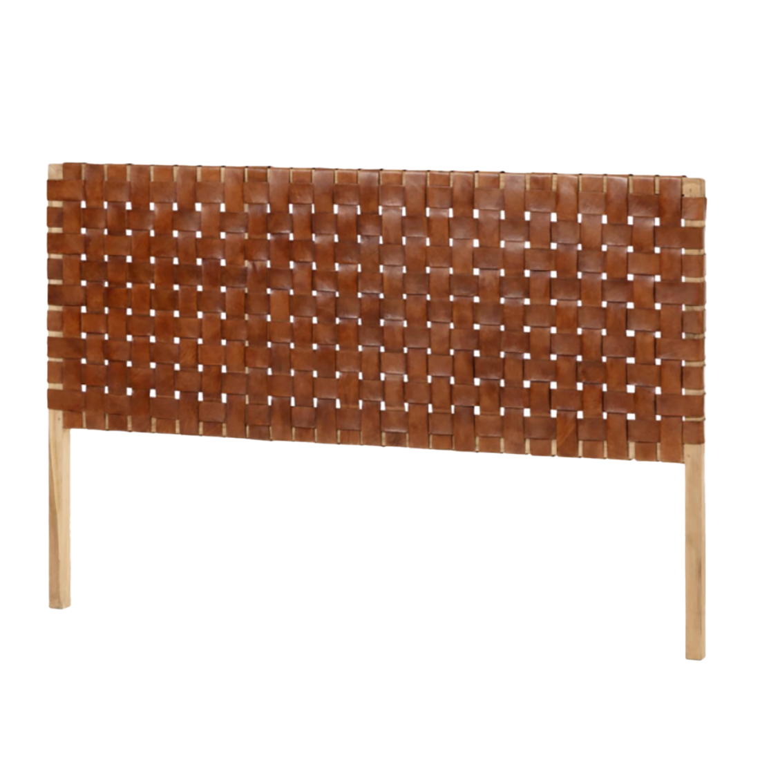 Handwoven Leather Headboard