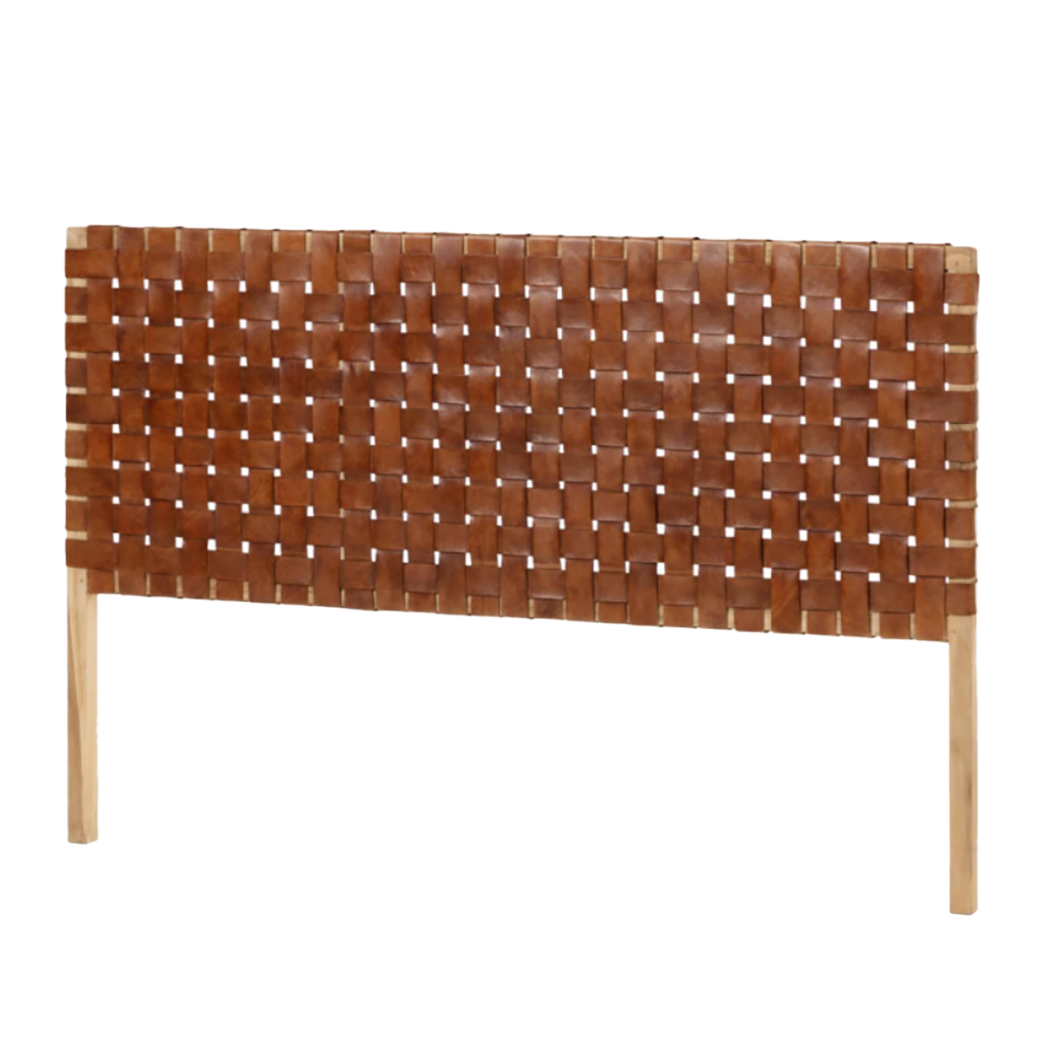 Handwoven Leather Headboard