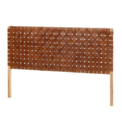 Handwoven Leather Headboard