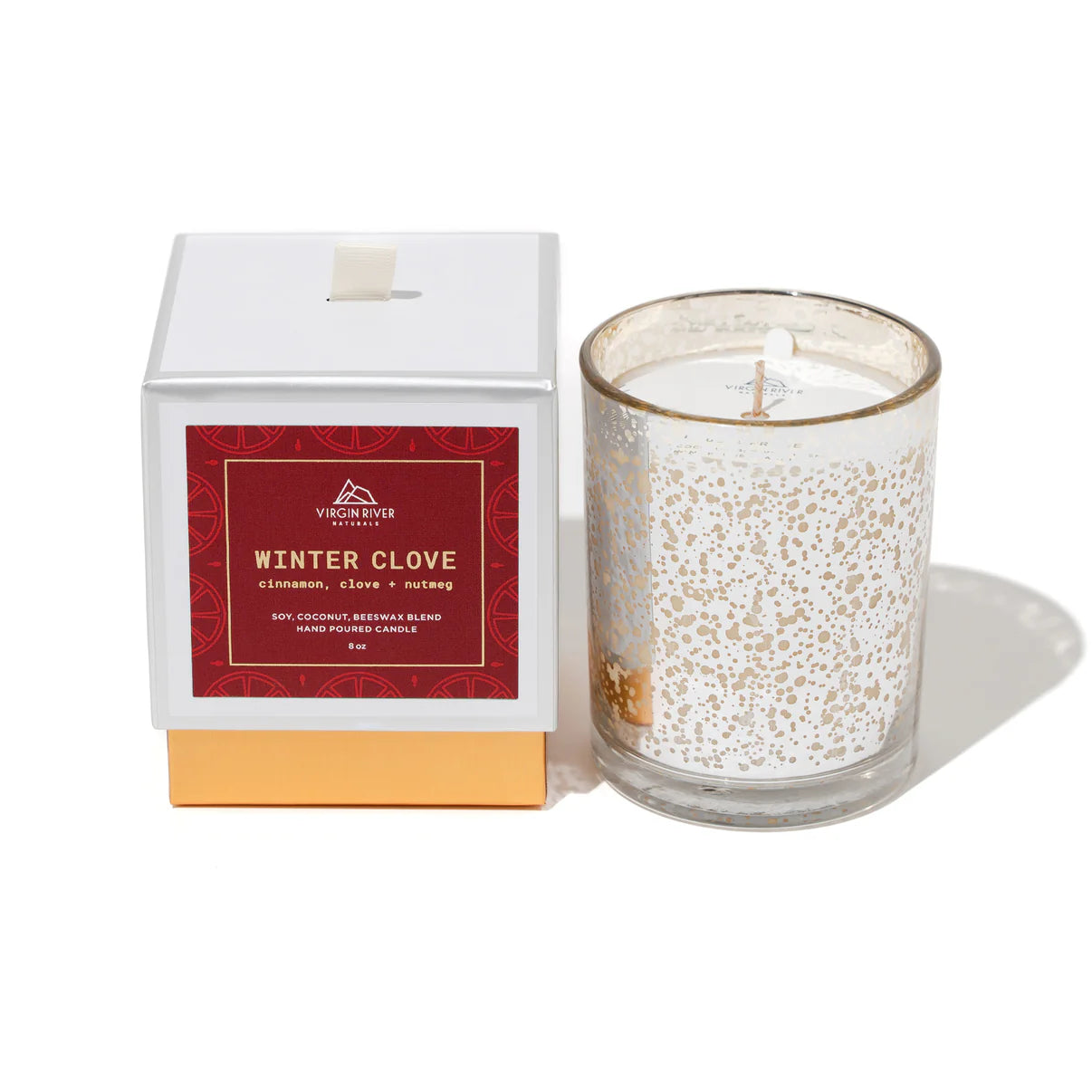 Winter Clove 8 oz Glass Jar Candle