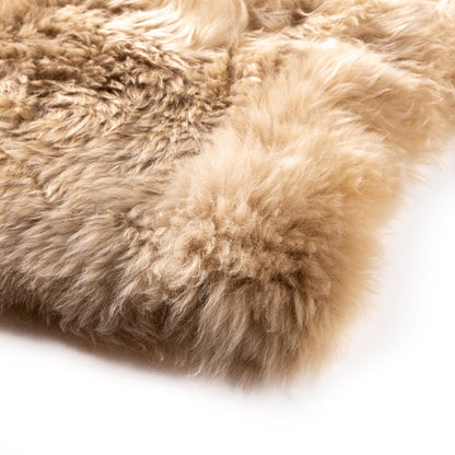 Beige Lalo Lambskin Throw