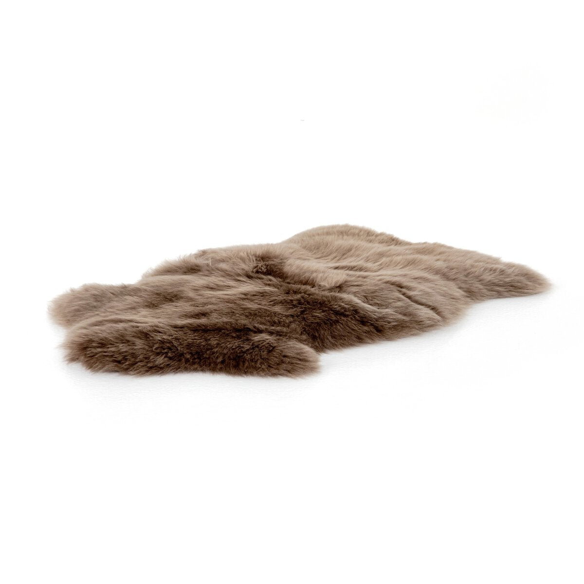 Taupe Lalo Lambskin Throw