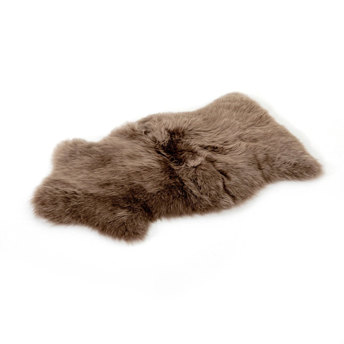 Taupe Lalo Lambskin Throw