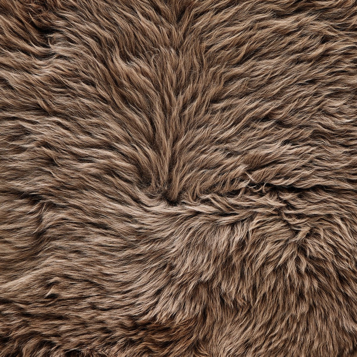 Taupe Lalo Lambskin Throw