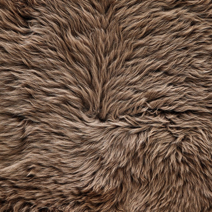 Taupe Lalo Lambskin Throw
