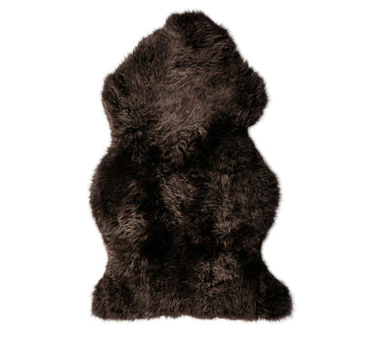 Brown Lalo Lambskin Throw