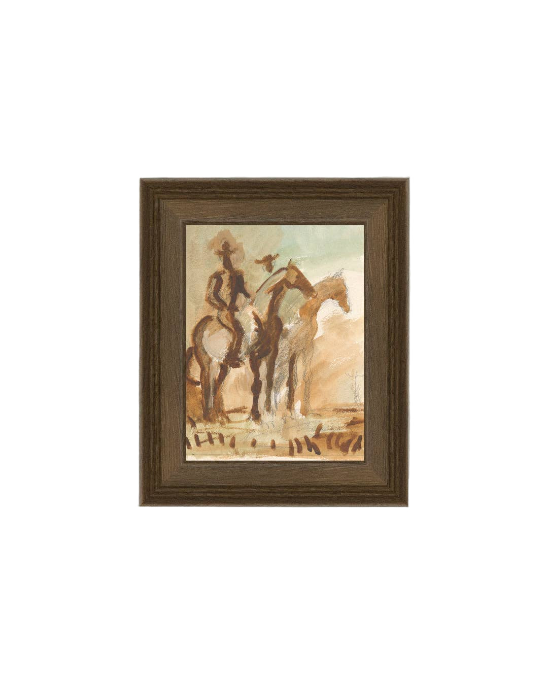 Study of the Watch Framed Antique Art