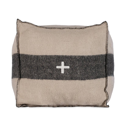 Swiss Army Pouf - Cream