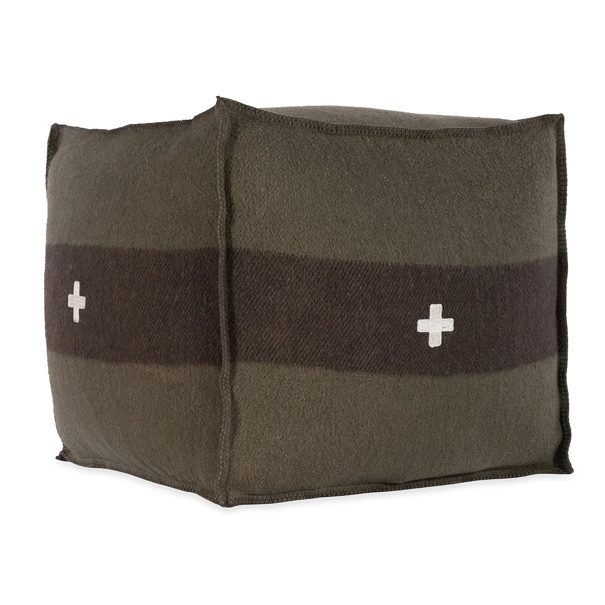Swiss Army Pouf - Green