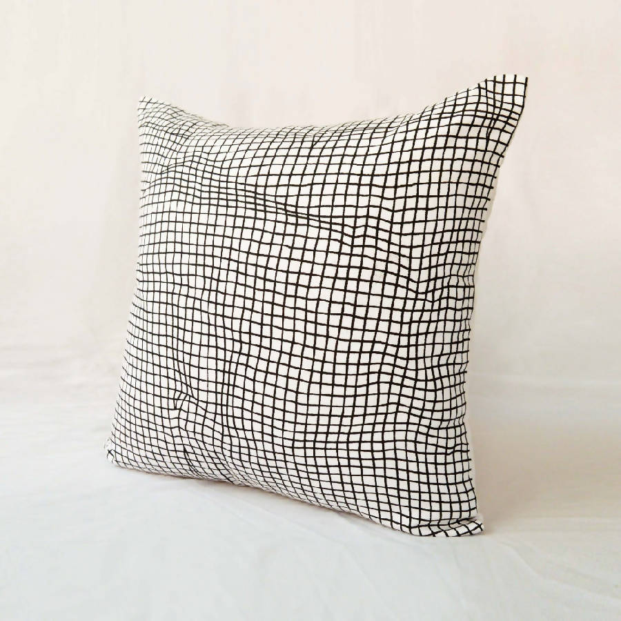 Check Print Throw Pillow