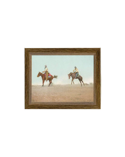 Two of a Kind Framed Antique Art