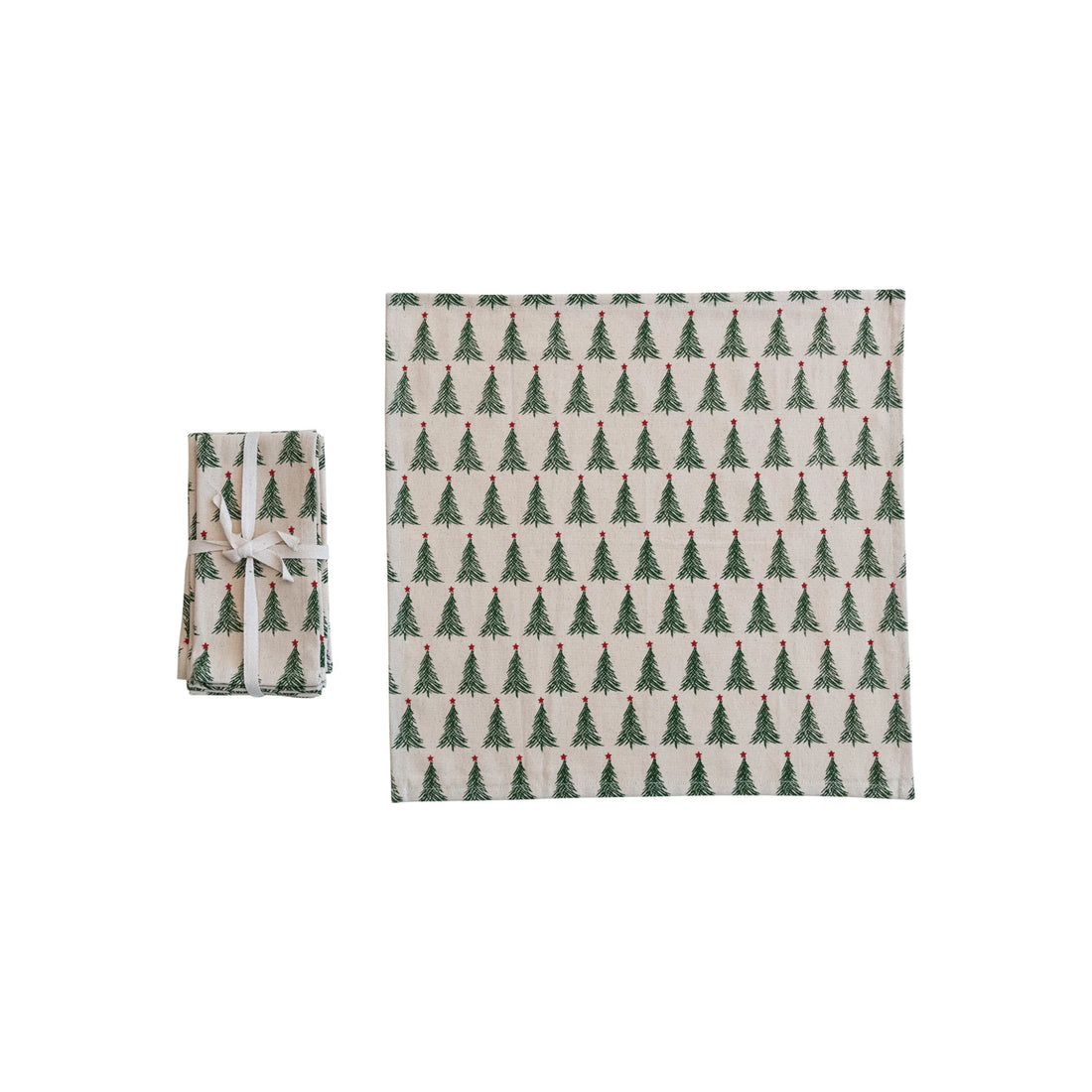 Cotton Christmas Tree Napkins