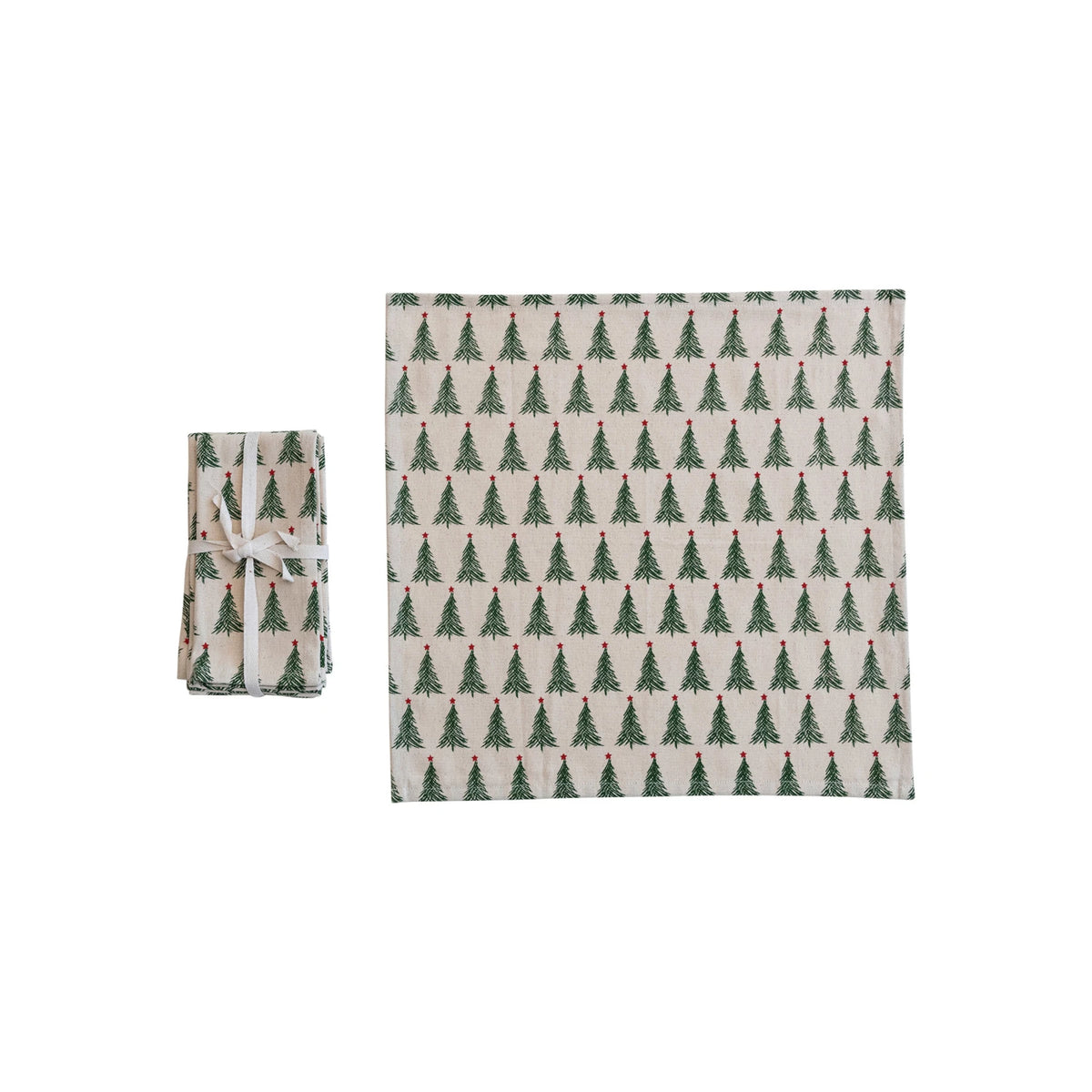 Cotton Christmas Tree Napkins