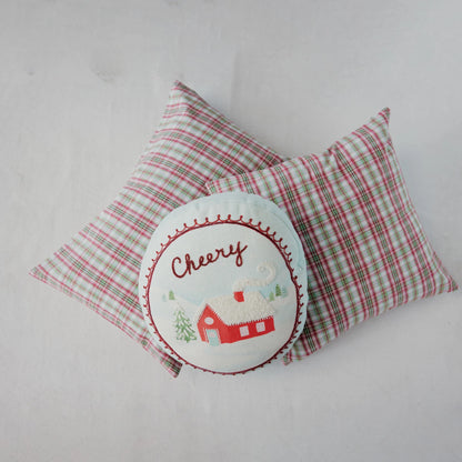 Plaid Woven Cotton Pillow