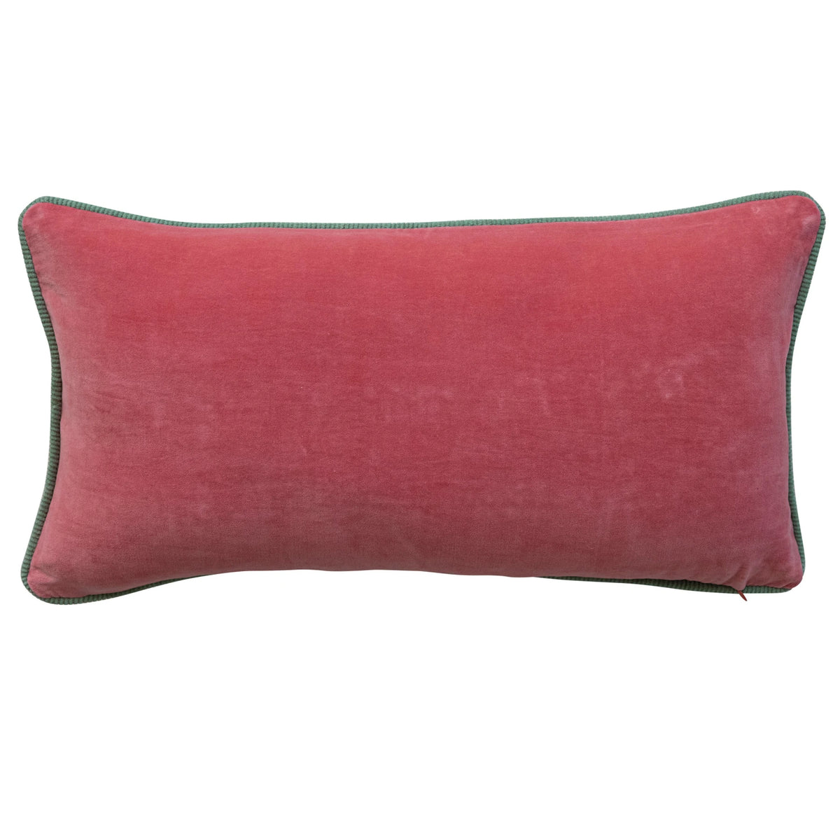 Embroidered Reindeer Lumbar Pillow